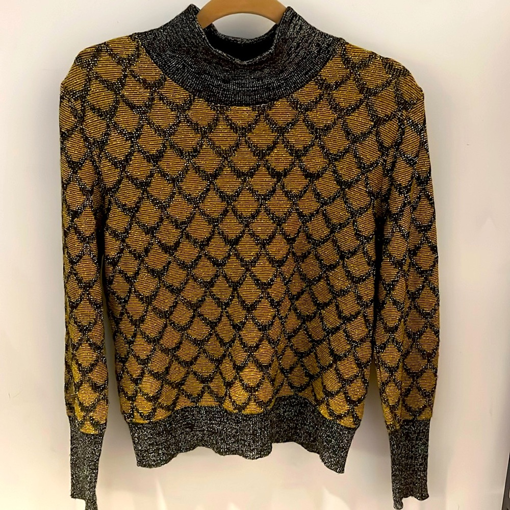 Vintage Long Sleeve Shimmer Top